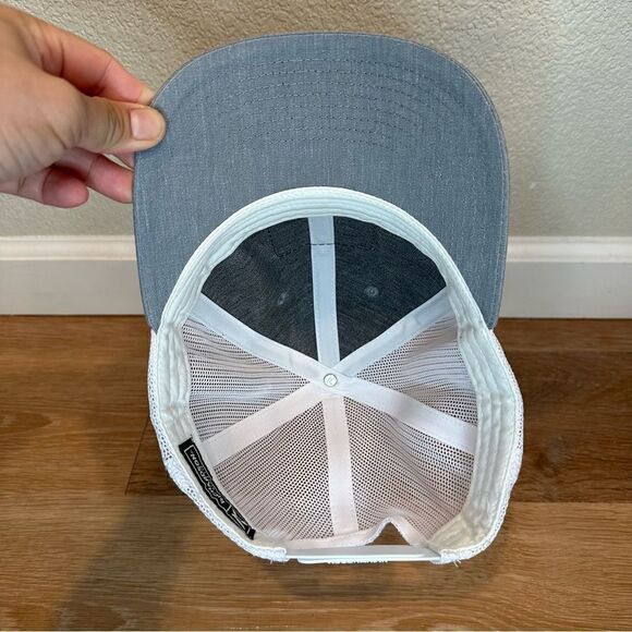NWT Richardson Owl Gray White Mesh Snapback Hat - Picture 7 of 11